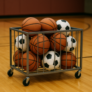 Team Sports Ball Storage Cart